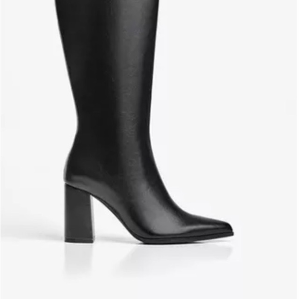 Black Knee High Boots - Bershka - Picture 2 of 6